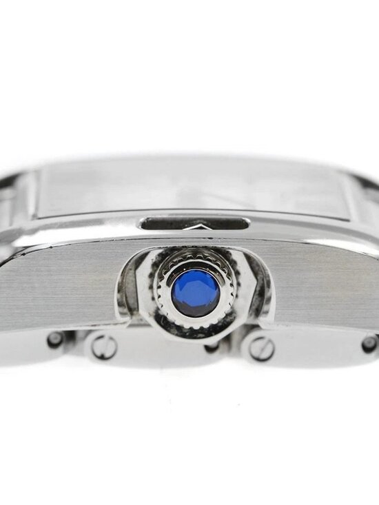 CARTIER Tank Anglaze SM W5310022 Silver Dial Quartz Ladies Watch_943083 main image 6